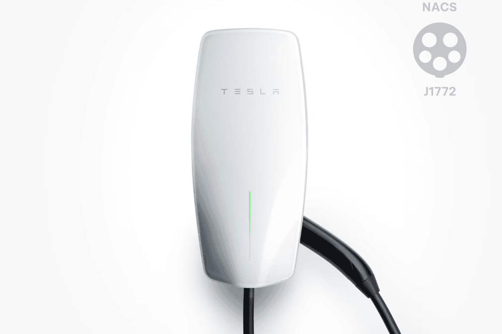 Tesla Universal Wall Connector with J1772 adapter